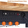 60" x 22" Adjustable Height Workbench – Heavy Duty Rubber Wood Top, Tool Storage, Pegboard, Power Outlets, Lockable Wheels - 4 of 4