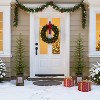 Christopher Knight Home Hugo 4FT Pre-Lit Artificial Christmas Tree with Potted Stand (Set of 2) - 2 of 4