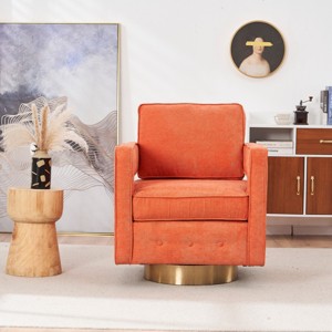 Swivel Chair For Living Room, 360 Degree Swivel Club Modern Single Sofa Chair, Accent Chairs Swivel, Accent Chairs Modern-Cuddlewood - 1 of 4