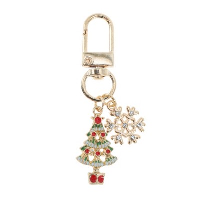 Unique Bargains Christmas Keychain Lobster Clasp Zinc Alloy 2.17" 1 Pc