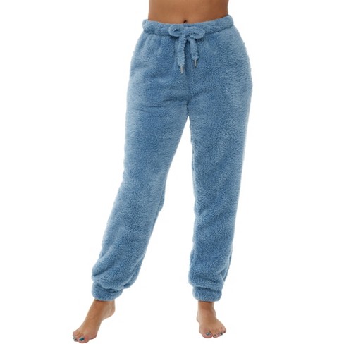 ADR Women's Fleece Joggers Sweatpants with Drawstring, Sleep Pants with  Pockets Denim Blue (A0836DNMXL)