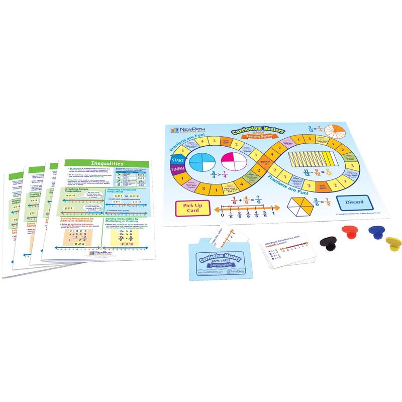 NewPath Learning Inequalities Learning Center Game, Grades 6 to 9, 1 of 2