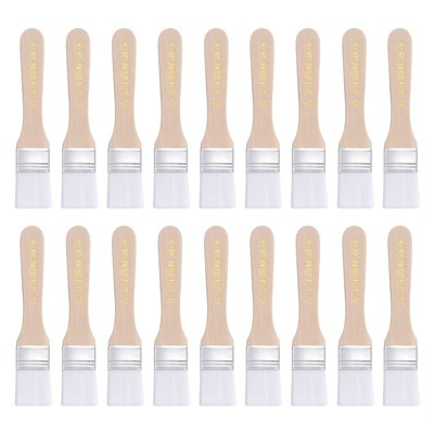 Unique Bargains Wall Furniture Cabinets Soft Bristle Paint Brushes Wood Handle 20 Pcs