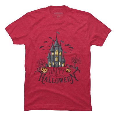 Men's Design By Humans Happy Halloween By darkstroke T-Shirt