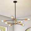 KAISITE Sputnik 8-Light Brass Chandelier - 2 of 4