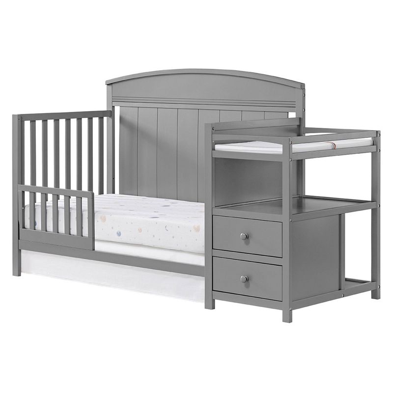 Oxford Baby Pearson Crib and Changer - Dove Gray, 2 of 10