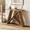 Tribesigns 41.3"Small Entryway Table, Narrow Farmhouse Console  Table with Rustic Wooden Legs for Living Room, Entry, Entrance, Foyer , Brown - 4 of 4