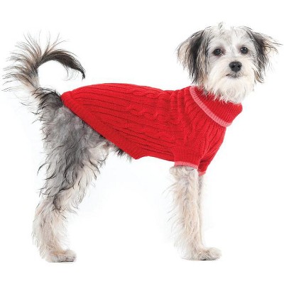 Fashion Pet Classic Cable Knit Dog Sweaters Pink : Target