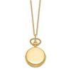 Black Bow Jewelry Charles Hubert Ladies Gold-plated Brass Polished Pocket Watch Necklace - 3 of 4