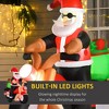 CIPACHO 6FT Christmas Inflatable Santa Claus Riding A Motorcycle with Toy Bag, Outdoor Blow-Up Yard Decoration with LED Lights Display - 3 of 4