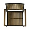SKRAN Set of 2 Acacia Wood Outdoor Patio Dining Chairs, Modern Industrial Design Chairs with Vertical Slats for Lawn, Garden, Backyard - 4 of 4