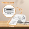 Thermal Labels for FLEXYVA PM220 Label Maker, 1.57'' x 1.18'' (40x30mm), Waterproof, 1 Roll of 230 Self-Adhesive Thermal Paper (White) - 2 of 4