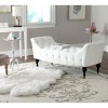 Georgette Tufted  Bench - White - Safavieh - 2 of 4