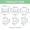 Unique Bargains Plastic Salt Shaker Stoppers Replacement Plug Bottle Cap 20 Pcs - 2 of 4