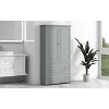 TiramisuBest Wide Bathroom Storage Cabinet, Freestanding Storage Cabinet with Two Drawers and Adjustable Shelf, MDF Board with Painted Finish, Grey - 4 of 4