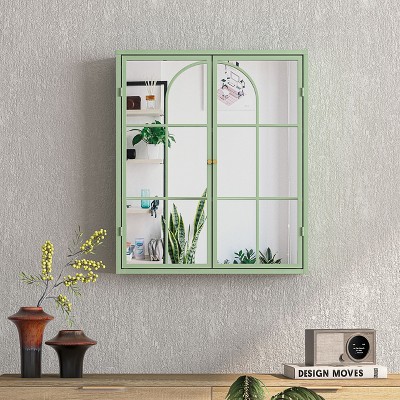 Sapphtopaz Glass Doors Storage Cabinet Wall Cabinet Kitchen Cabinet for Kitchen, Living Room, Bathroom