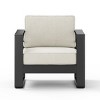 Aluminum Outdoor Club Chair with Cushion, Modern 32" Patio Lounge Chair with Rust Resistant Frame for Garden-3irtyhousy - 3 of 4