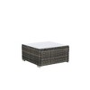 8-Pieces Outdoor Patio Sectional Sofa Set with Washable Cushions & Glass Coffee Table - 2 of 4