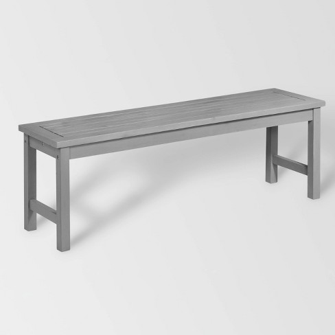 White outdoor dining discount bench