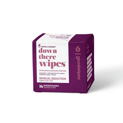 GoodWipes Sensual Seduction Flushable Down There Wipes - 16ct