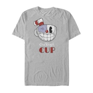 Men's Cuphead Tough Cup Grin T-Shirt - 1 of 3
