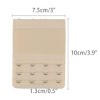 INSPIRE CHIC Women's Elastic Bra Hook Strap Extensions 3 Rows 2 Pcs - 3 of 4