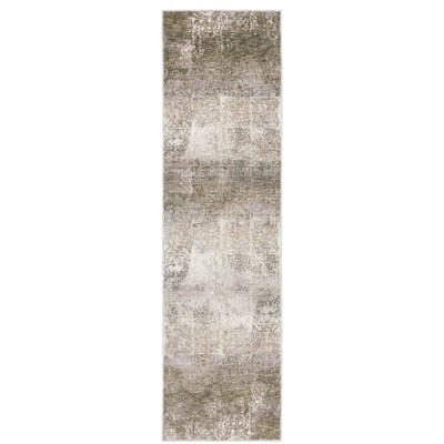Oriental Weavers Nebulous 1330E Ivory/ Grey Indoor Area Rug - 2'3" x 7'6"