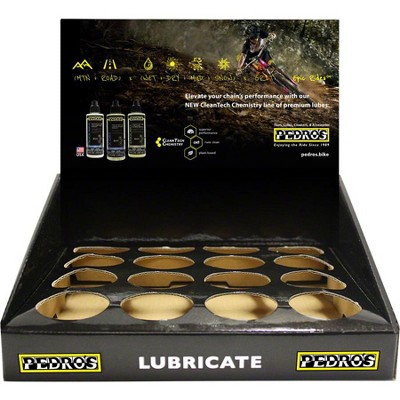 Pedro's Bike Care POP Lubricant, Lube Tool, Cleaner Display