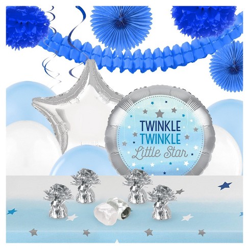 Twinkle Twinkle Little Star Blue Party Decoration Kit Target