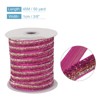 Unique Bargains Single Face Metallic Glitter Velvet Ribbon for DIY Crafts Gift Wrapping - 2 of 3