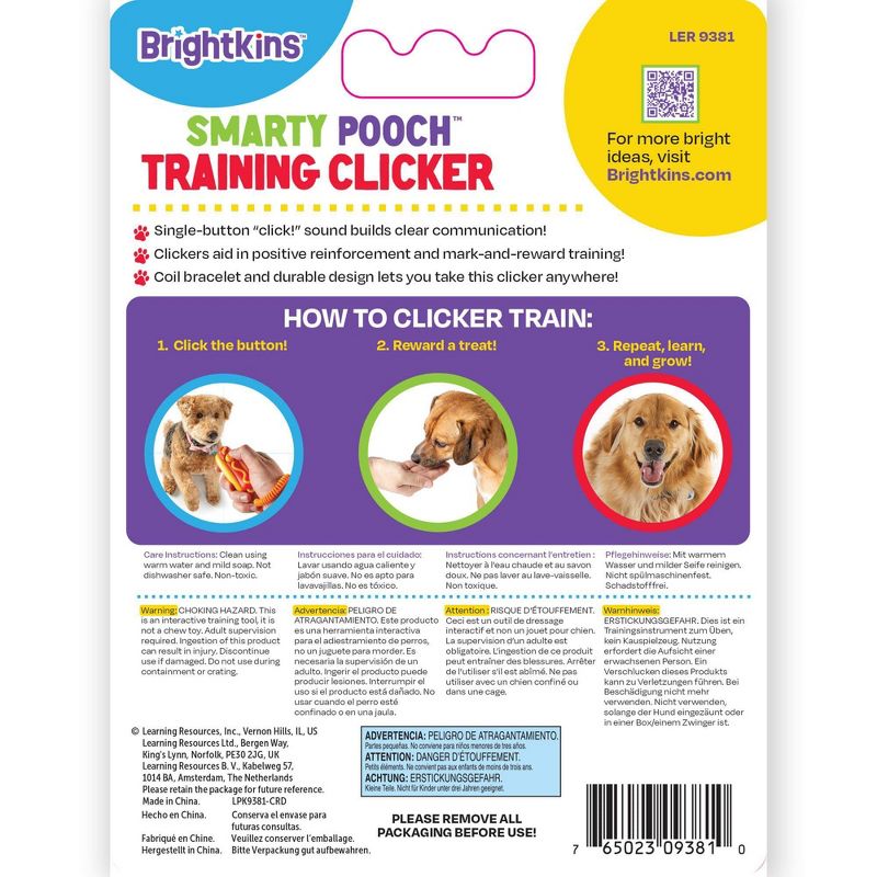 Brightkins Smarty Pooch Hot Dog Training Clicker, 4 of 7