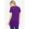 Woman Within Plus Size Marled V-Neck Tunic - 3 of 4