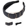 Unique Bargains Women's Elegant Ring Cross Stitching Wide Hairband 6.30"x5.51" 1 Pc - 3 of 3