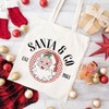 City Creek Prints Santa and Co Canvas Tote Bag - 15x16 - Natural - 2 of 2