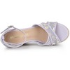 Allegra K Women's Ankle Strap Espadrille Wedge Heel Sandals - 4 of 4