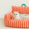 ZEZE Striped Furniture Style Sofa Cat Bed - 4 of 4
