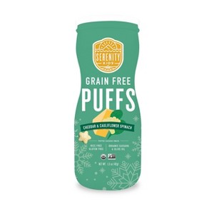 Serenity Kids' Cheddar & Cauliflower Puffs Baby Snacks - 1 of 4