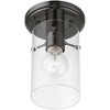 Livex Lighting Munich 1 - Light Flush Mount in  Black Chrome - 2 of 3