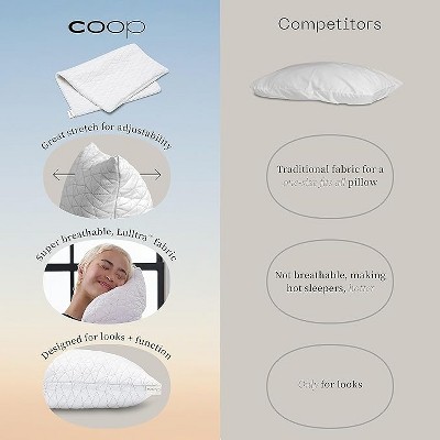 King Size White Quilted Cotton Polyester Pillowcase