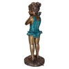 Design Toscano Sea Shell Sounds Standing Girl Cast Bronze Garden Statue - 3 of 4