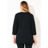 Catherines Women's Plus Size Black Label Peplum Top - 3 of 4