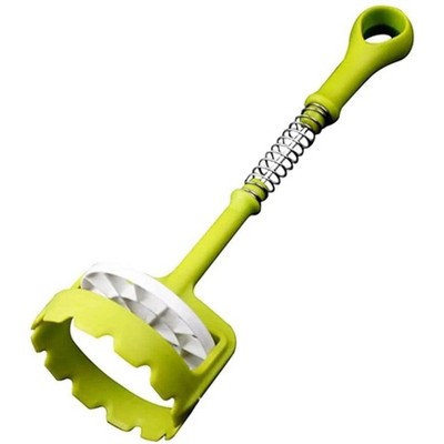 LunaLulinlk Potato Smasher, Pump-Action Potato Masher, Manual Press Potato Mashing Kitchen Gadget Tool