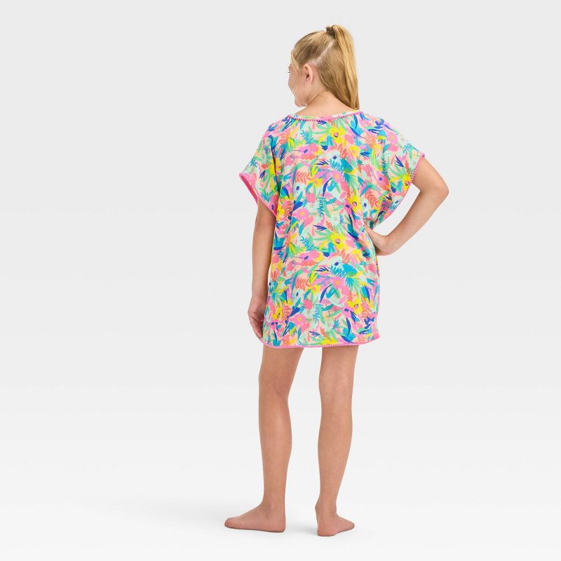 Girls&#39; Floral Printed Cover Up Top - Cat &#38; Jack&#8482;, 3 of 5