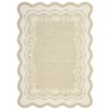Garvee Scalloped Edge Area Rug Floral Bordered Rug Indoor Non Slip Low Pile Soft Carpet Soft Foldable Accent Rug - 3 of 4