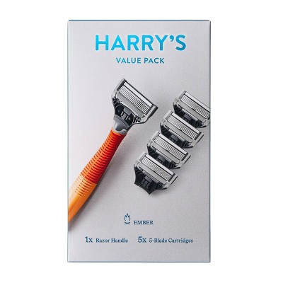 Harry's Value Pack Non-disposable Razor Handle - Orange - 6ct : Target
