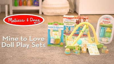 Melissa & Doug Mine to Love Deluxe Baby Care Play Set, 48 Pieces, Doll +  Accessories (Frustration-Free Packaging) 