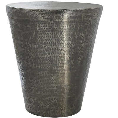 Monarch Specialties Accent Table Side Round End Nightstand Lamp Living Room Bedroom Metal Laminate Black Contemporary Modern