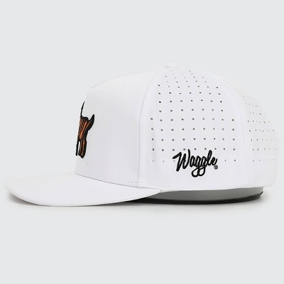 Waggle The Goat Hat - White: Back Snap Adjustable Baseball Cap‼️it has light stains‼️