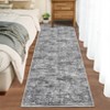 Washable Modern Solid Living Room Rugs, Abstract Indoor Contemporary Floor Carpet for Bedroom Dining Room - 2 of 4