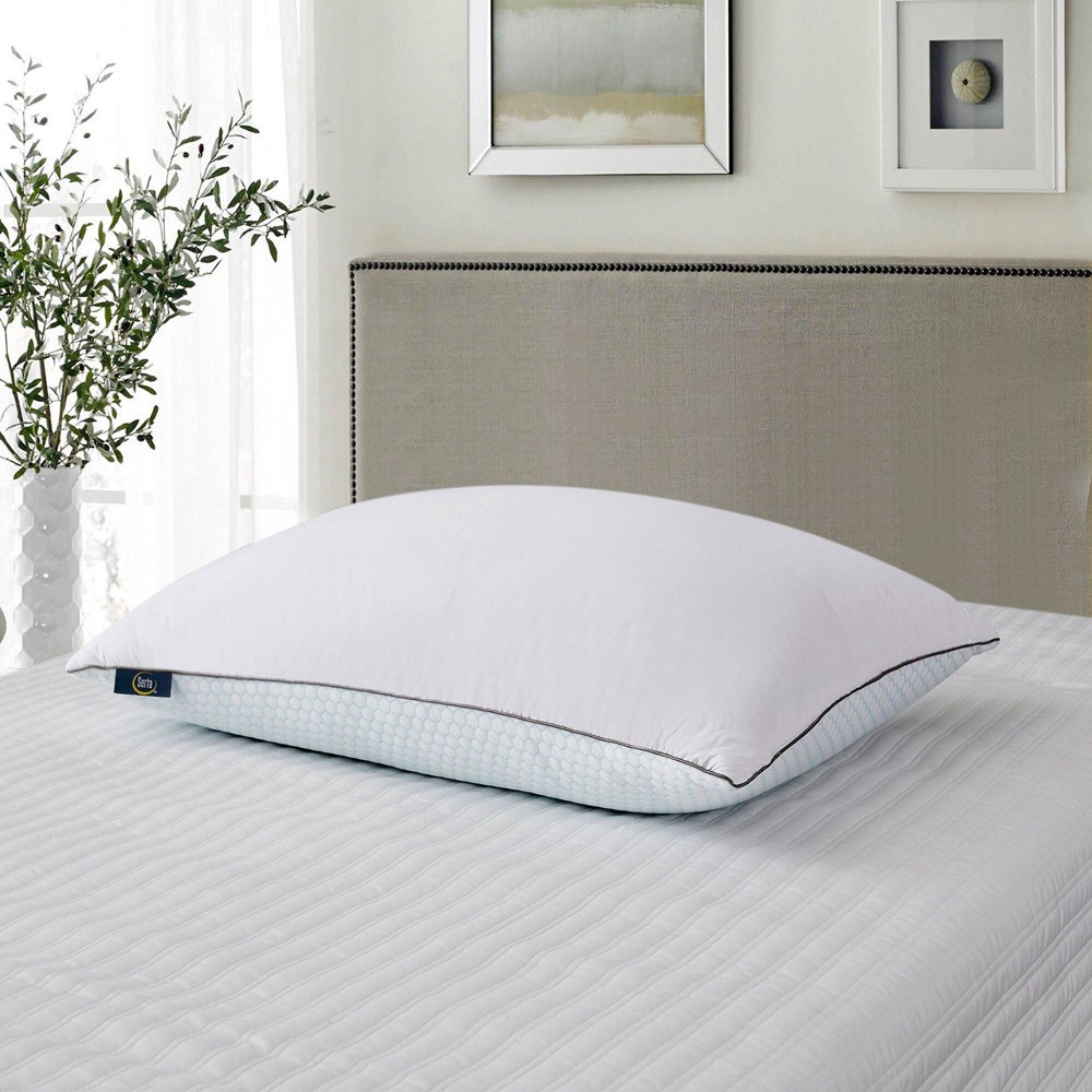 Photos - Pillow Serta King All Seasons Feather Bed   